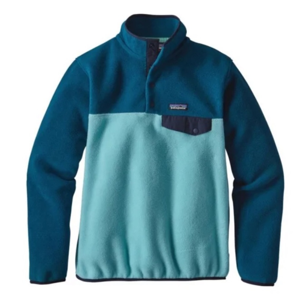 Patagonia Lightweight Synchilla Snap-T Fleece Pullover in Cuban Blue